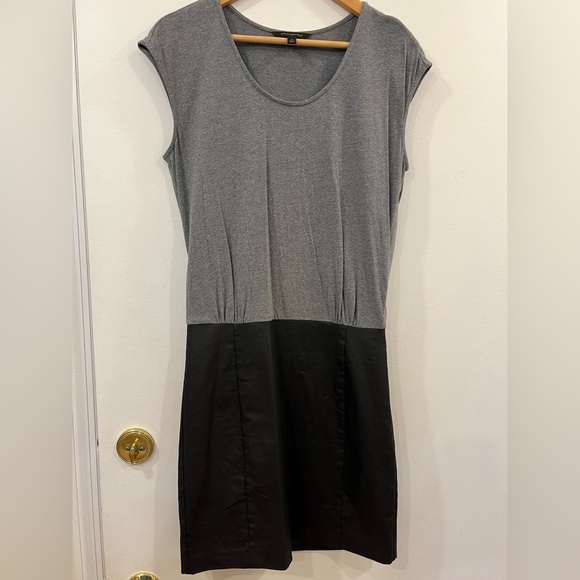 Banana Republic Gray and Black Skirt-Illusion Dress, size 4 - Picture 1 of 7